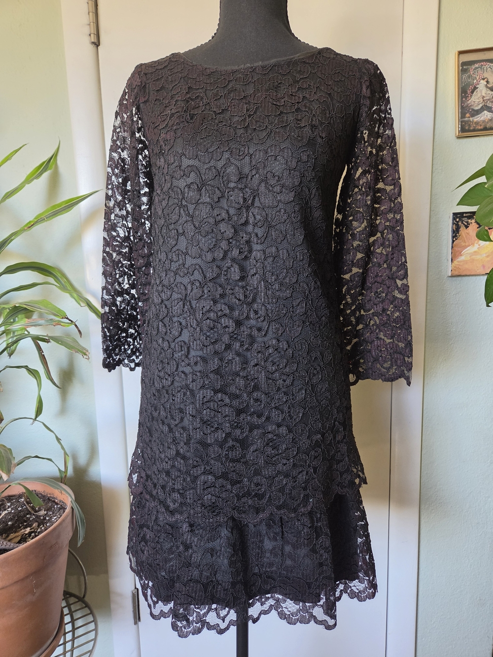Vintage Lace Shift Dress